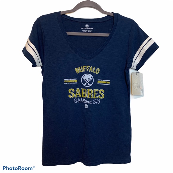 Buffalo Sabres V-Neck Short Sleeve Tee - Picture 1 of 4